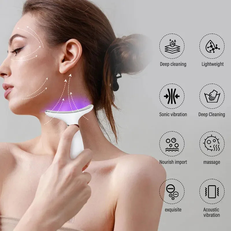 Glowory™LED & EMS Face + Neck Massager