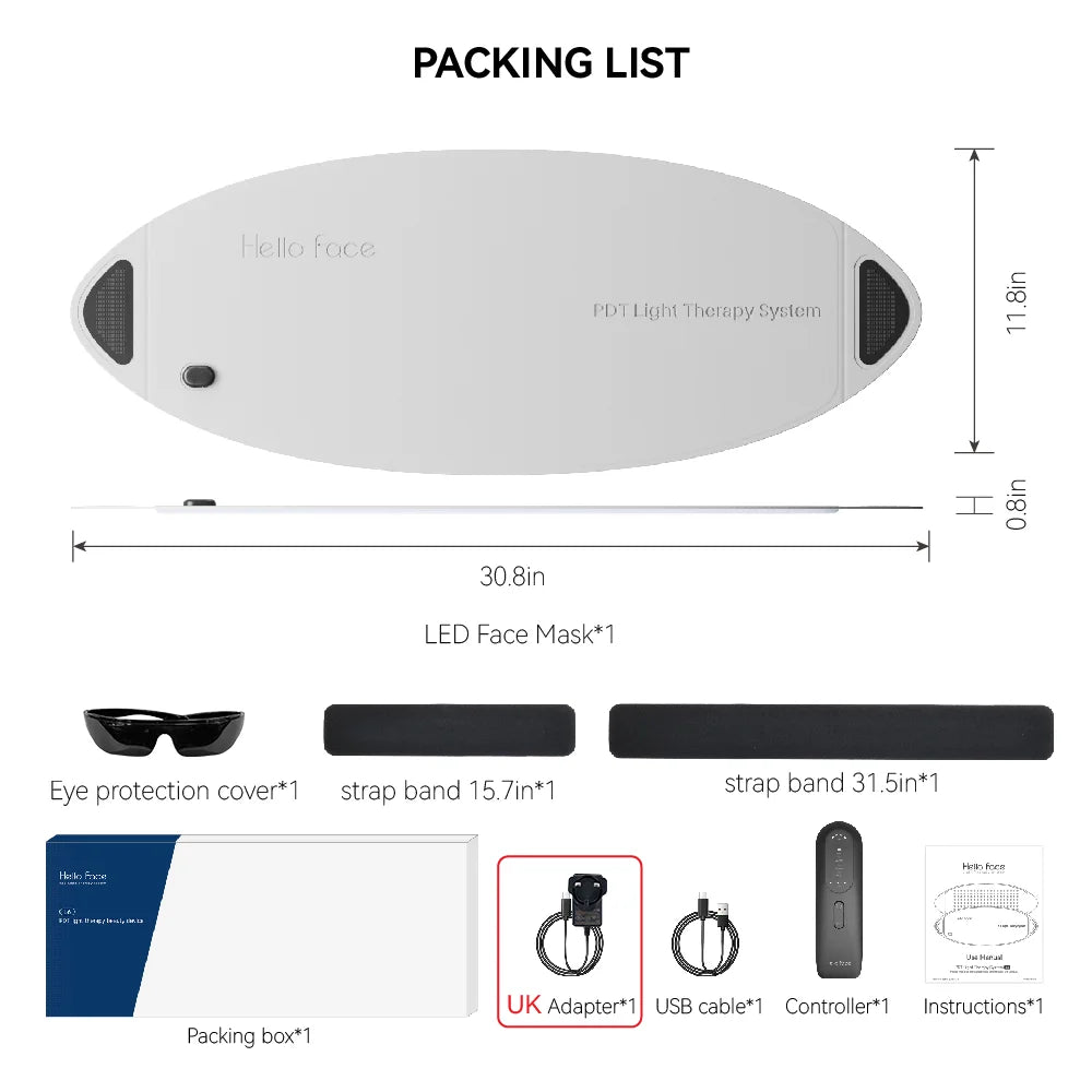 Glowory™   Red & Infrared LED Therapy Panel (720 LEDs)