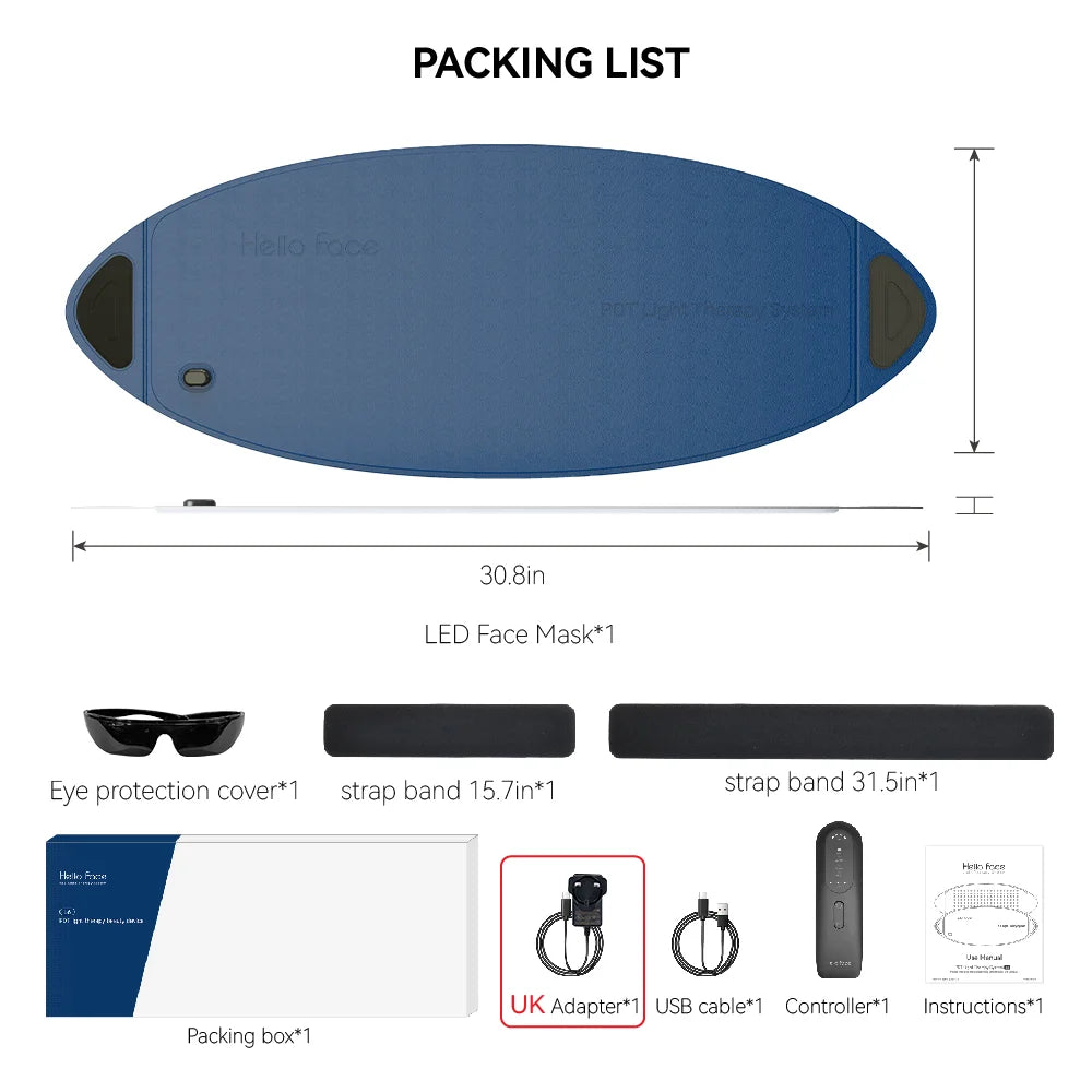 Glowory™   Red & Infrared LED Therapy Panel (720 LEDs)