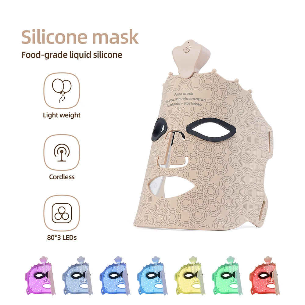 Glowory™ 7-Color Silicone LED Face Mask