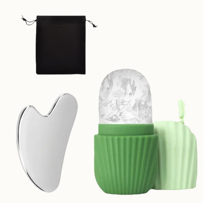 Glowory™ Ice Roller & Gua Sha Set
