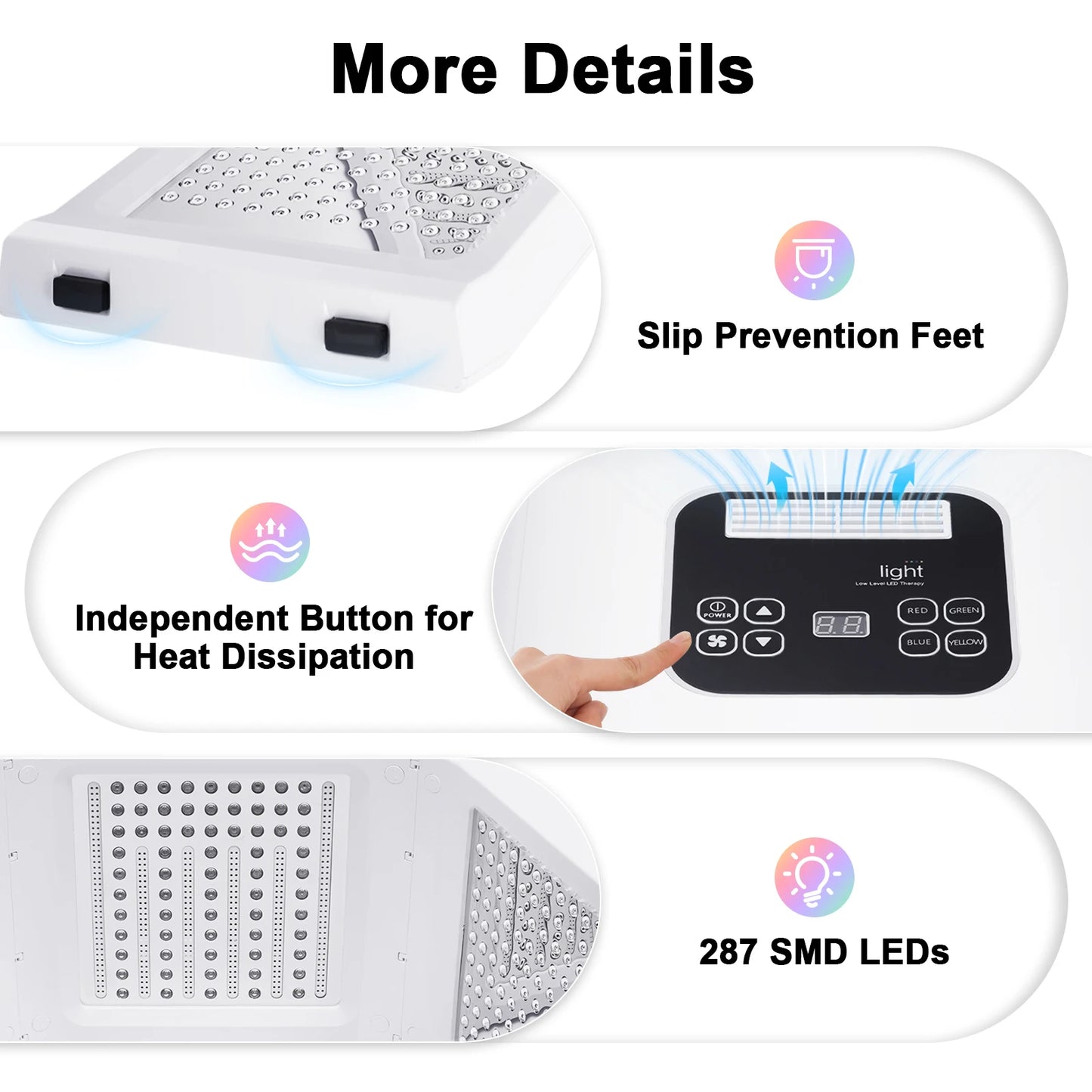 Glowory™ 7-Color LED Light Therapy Panel