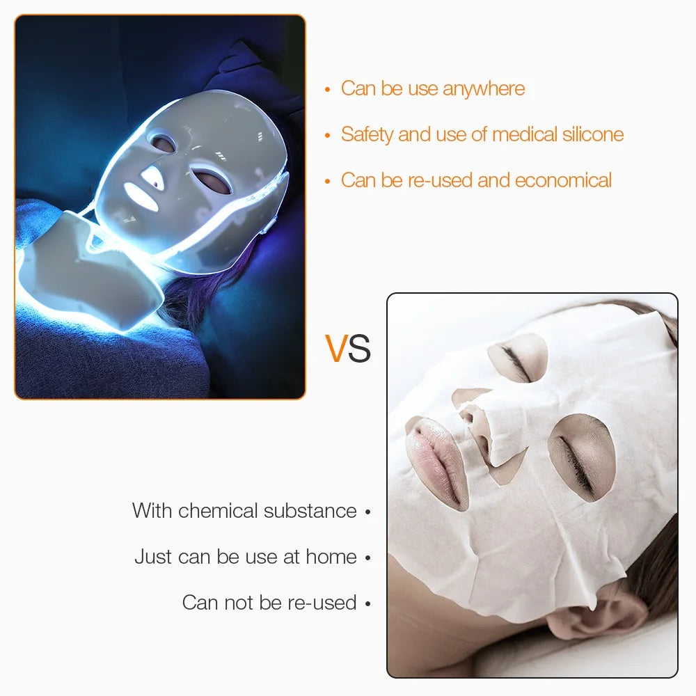 Glowory™   7-Color LED Face & Neck Mask