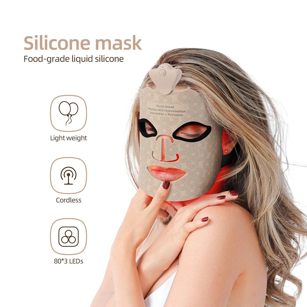 Glowory™ 7-Color Silicone LED Face Mask
