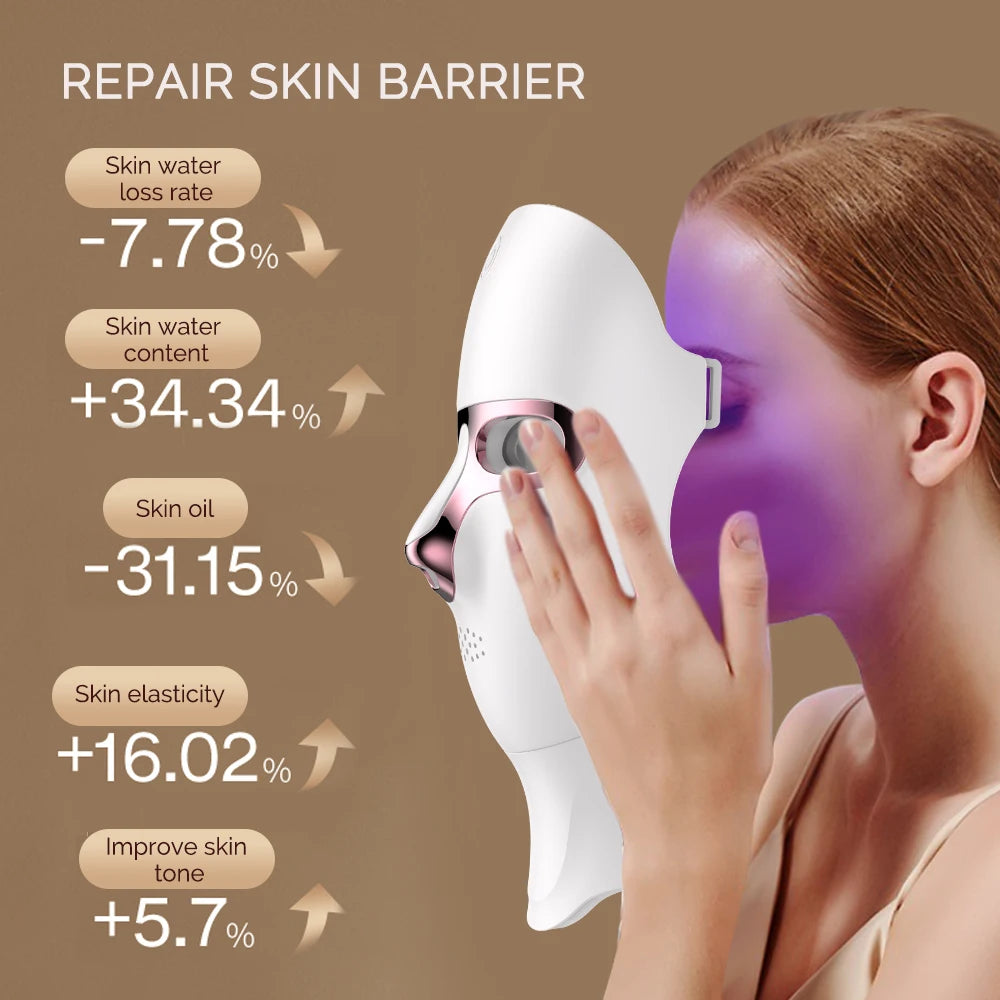 Glowory™  Wireless 7-Color LED Face & Neck Mask