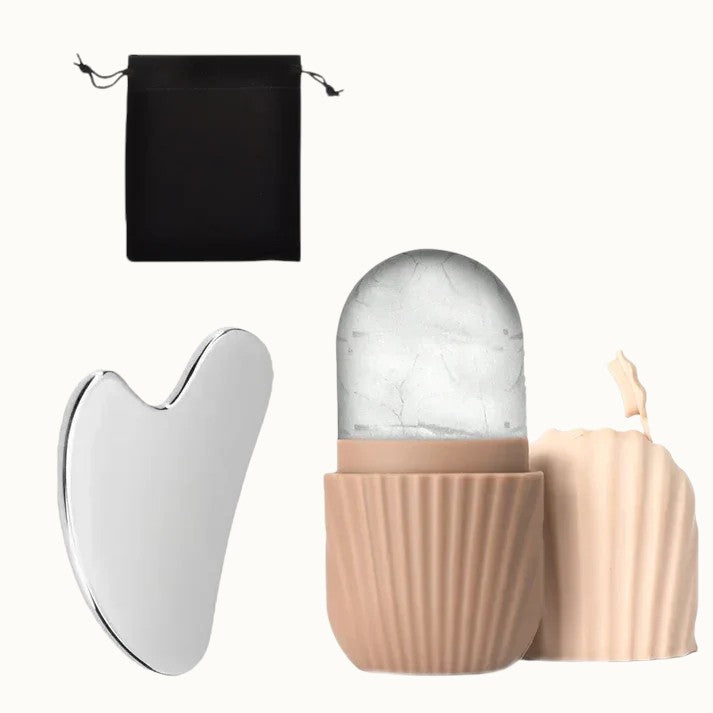 Glowory™ Ice Roller & Gua Sha Set